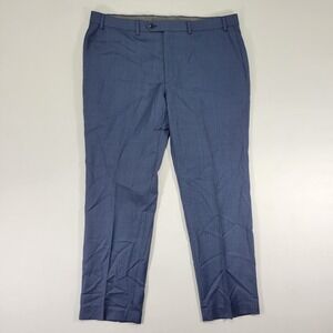 MIchael Kors Men's Dress Pants Trousers Blue SHKSKN Wool Blend 38 x‎ 30 NEW